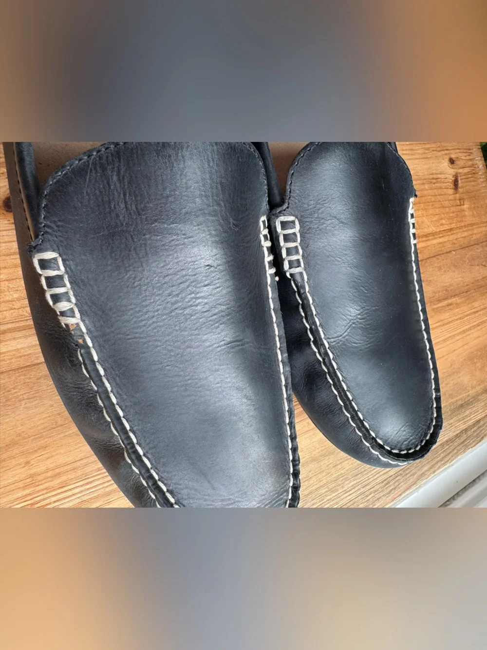 Polo Ralph Lauren Woodley Mens Driving Loafer Shoes Leather Size 15 D Black